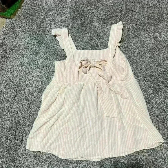 Ingrid & Isabel Women's Maternity Top Sleeveless Tie Back Pinstripe Size S - Picture 6 of 7